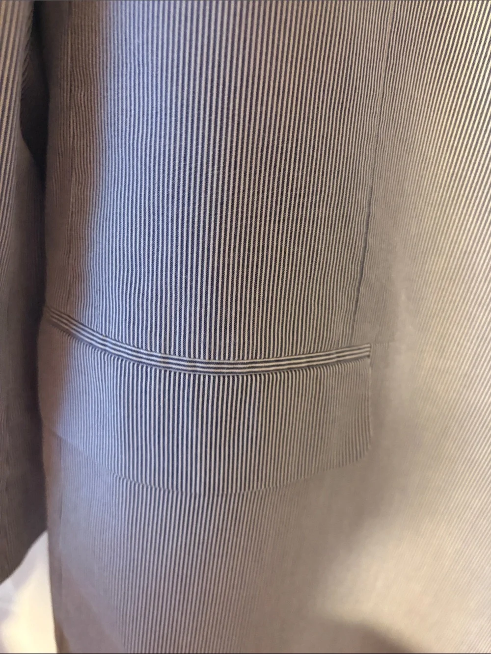 Lauren Ralph Lauren Light Blue Blazer with Navy Trim